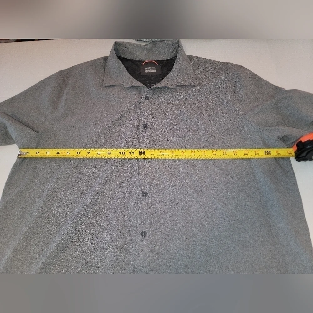 Mens Merrell Short Sleeve Collared Button-up Shirt With Pocket SZ XXL - Picture 4 of 8